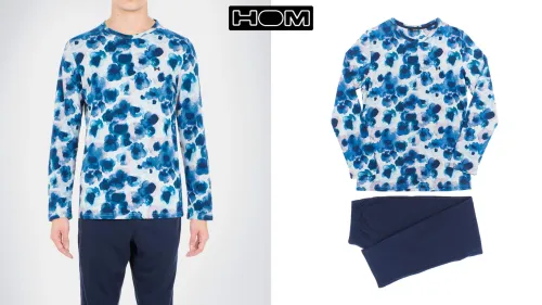 Long Sleepwear - Aqua Flower 6