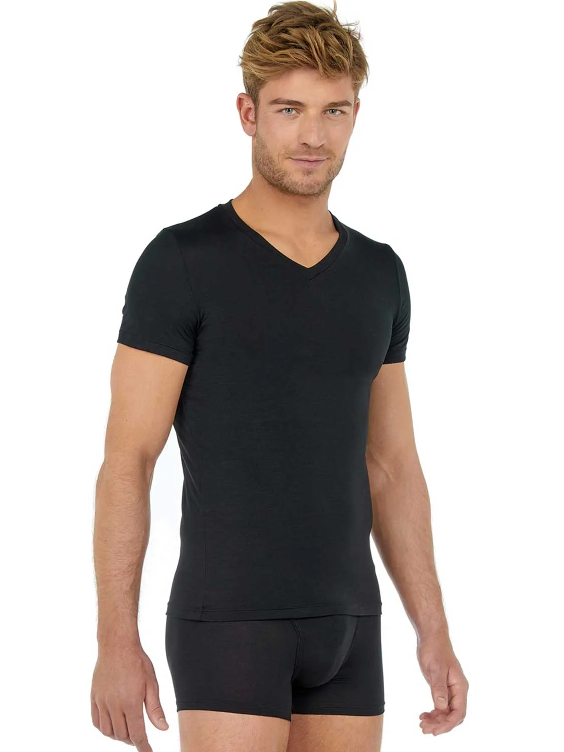 T-Shirt V-neck - Tencel Soft 5